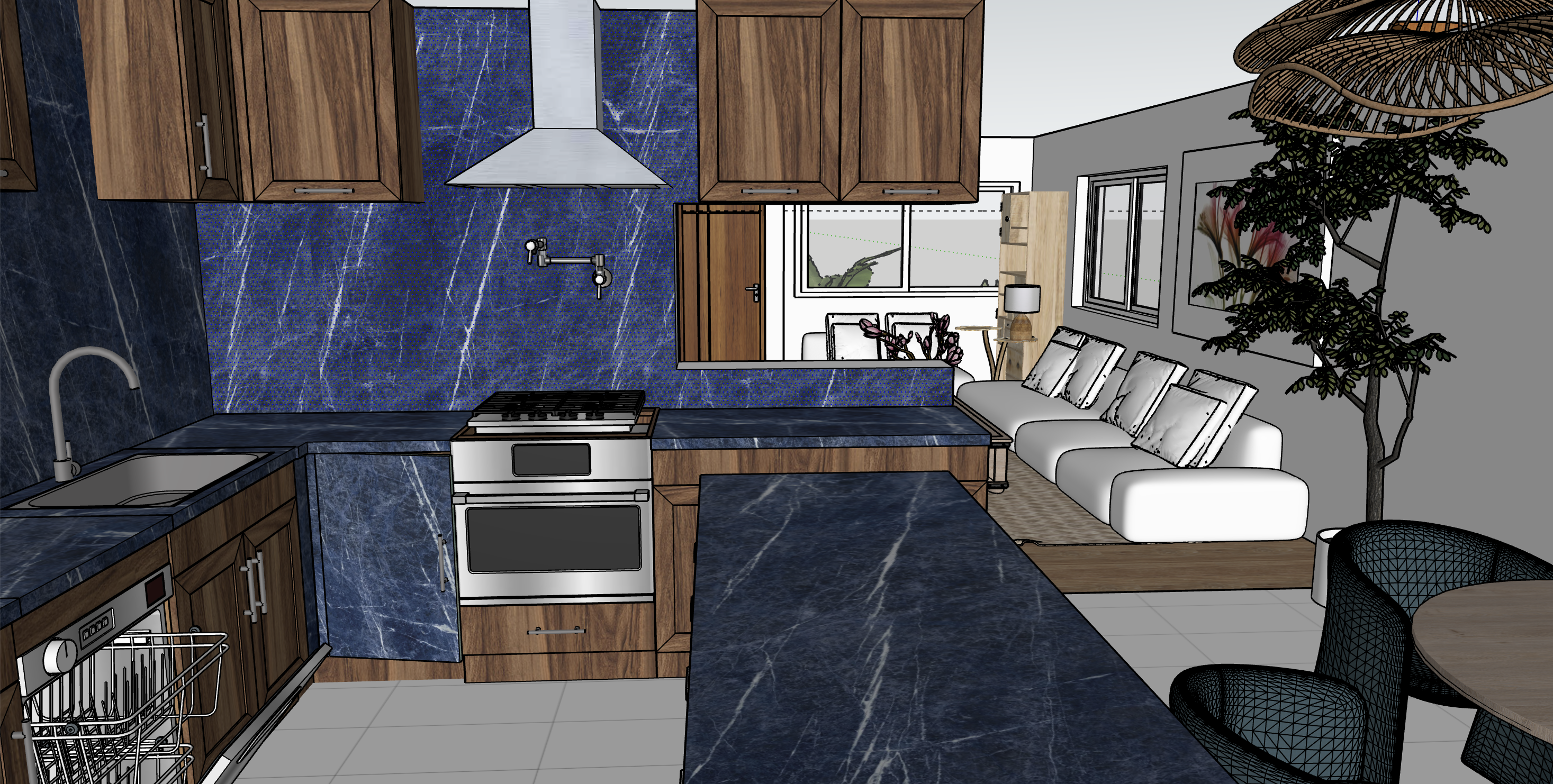 Rendered redesign, 925 Camino Lindo