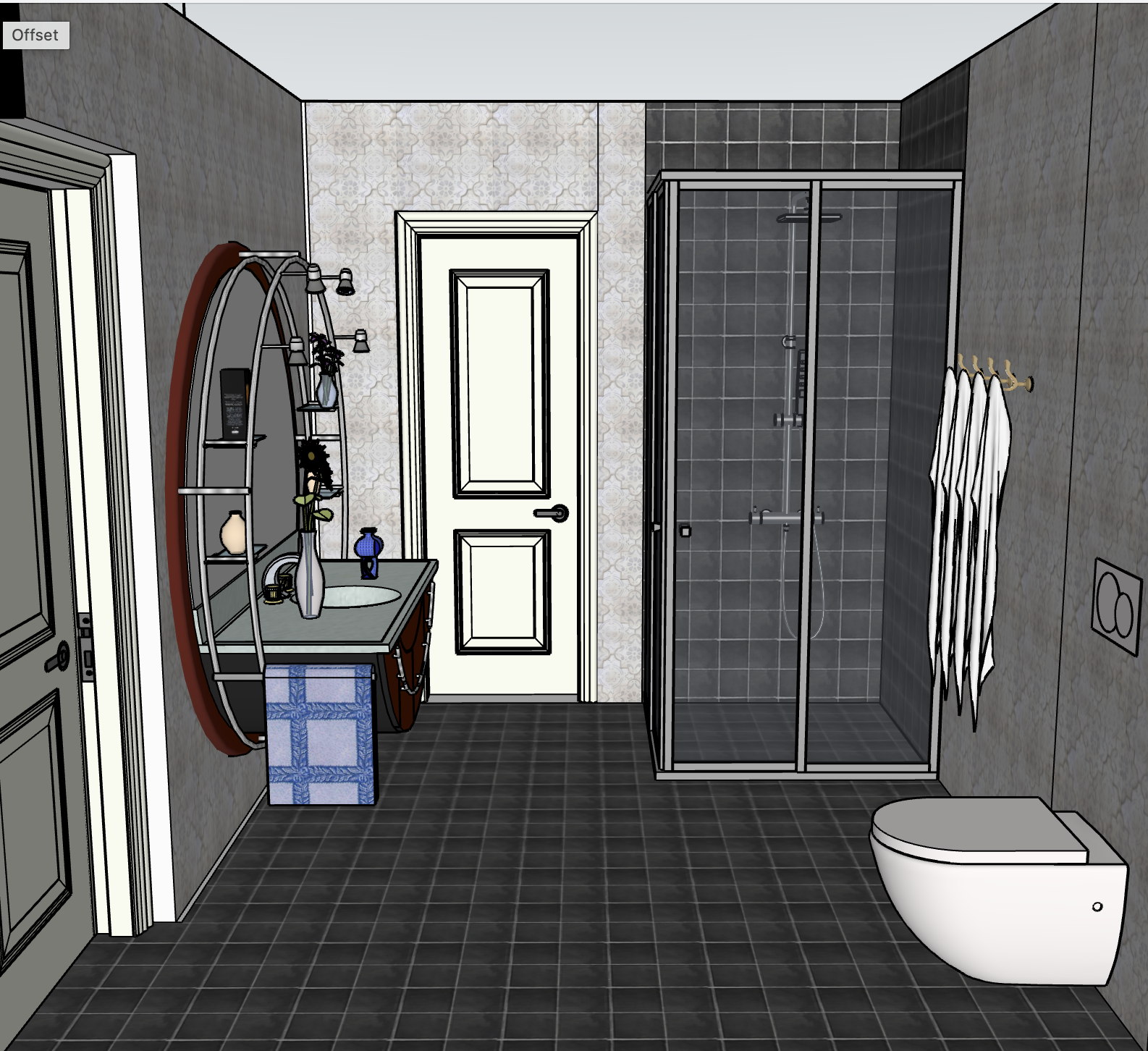 SketchUp model, 925 Camino Lindo