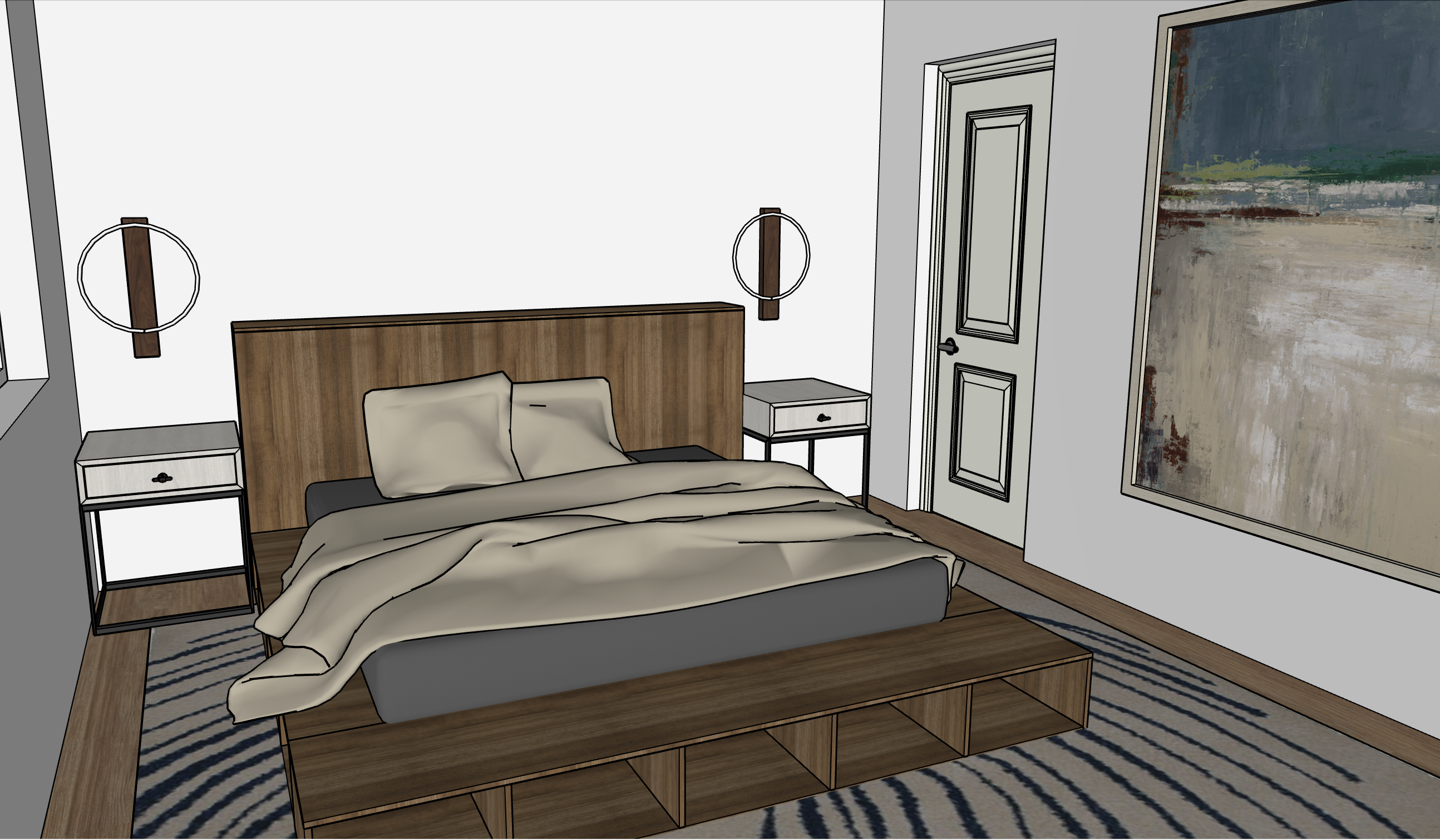 SketchUp model, 925 Camino Lindo