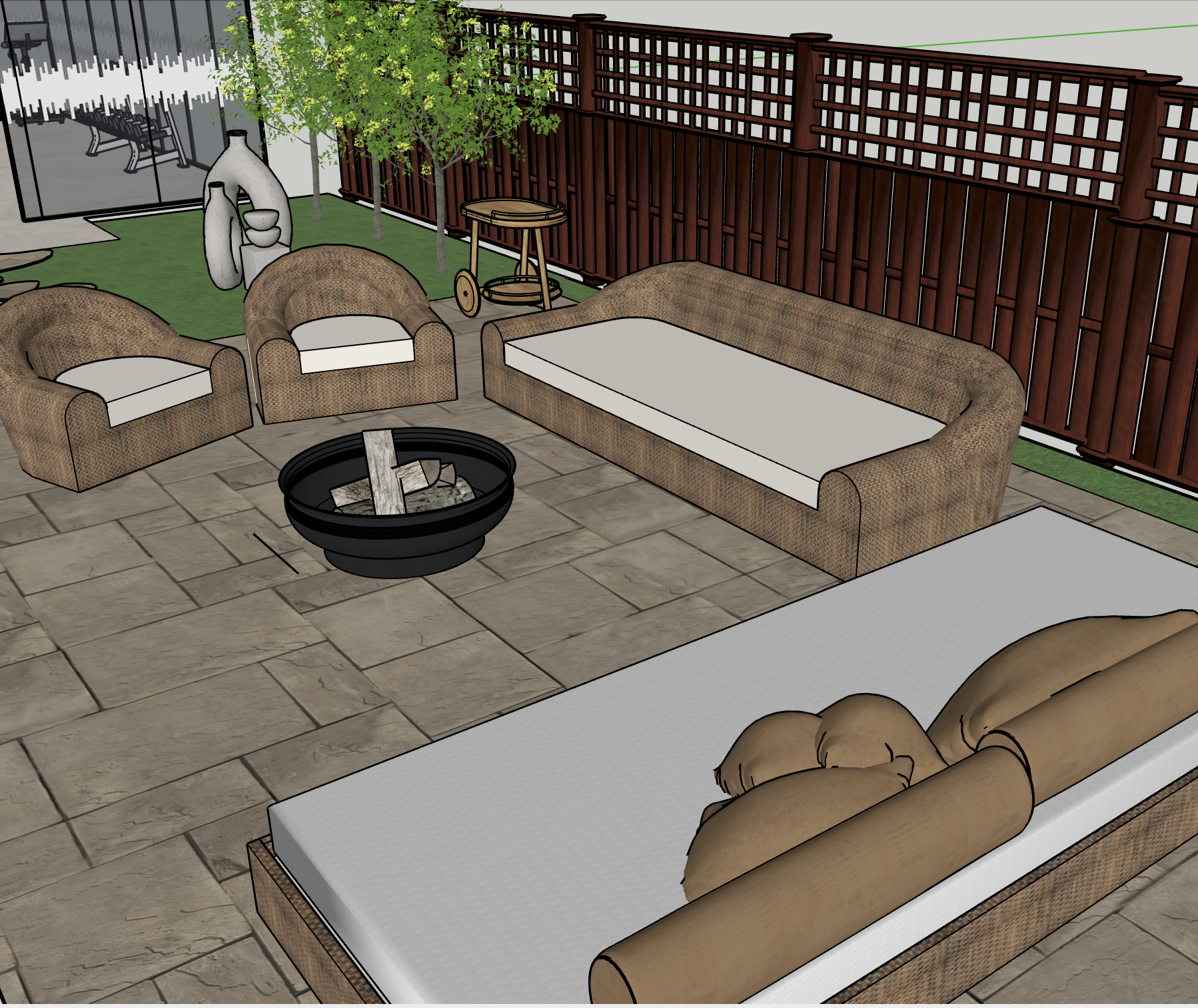 SketchUp model, 925 Camino Lindo