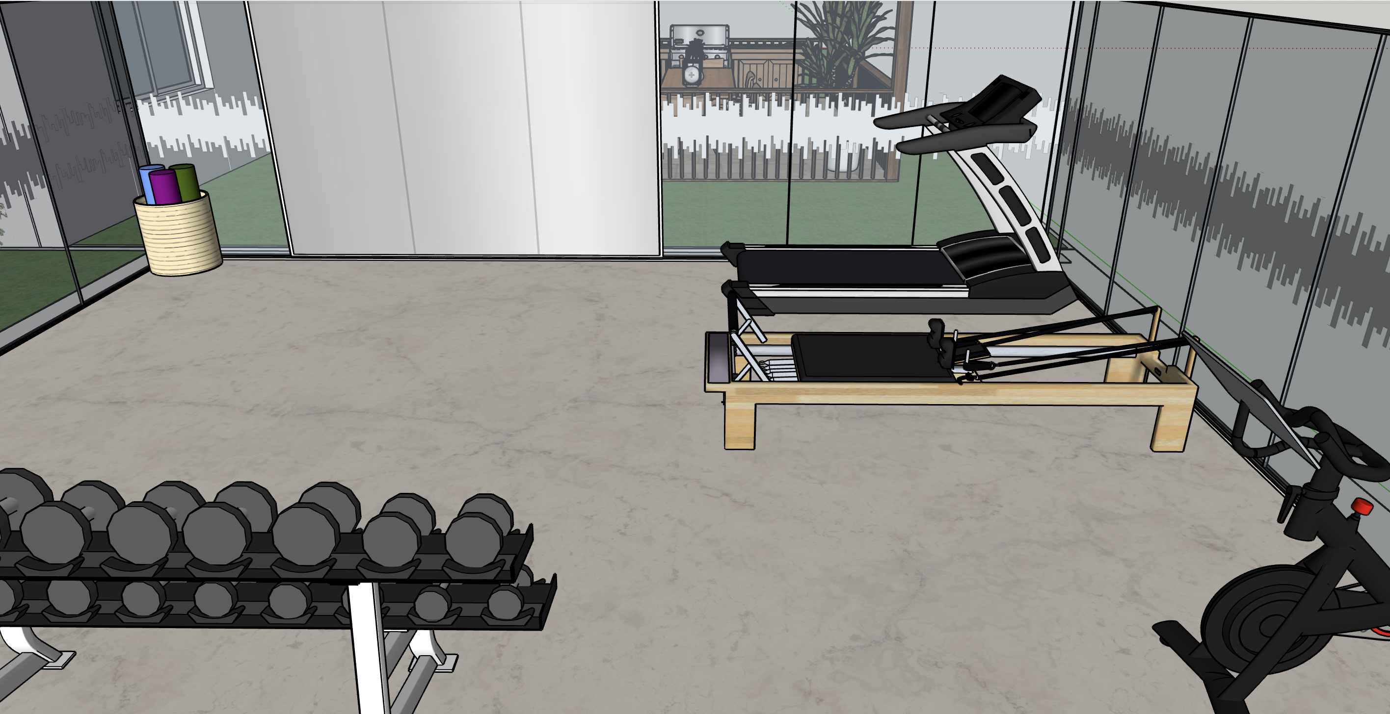 SketchUp model, 925 Camino Lindo