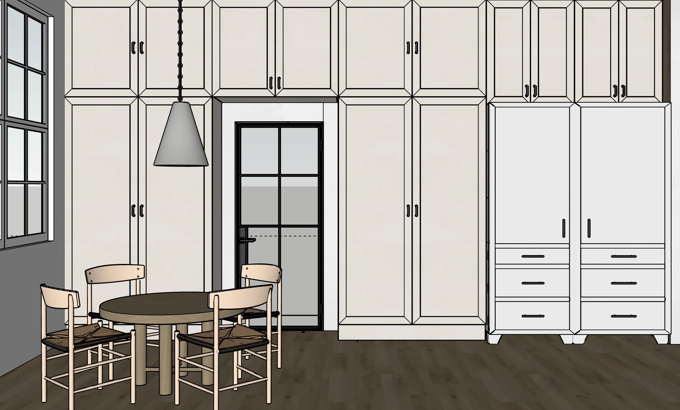 Westward Atelier kitchen remodel, SketchUp model