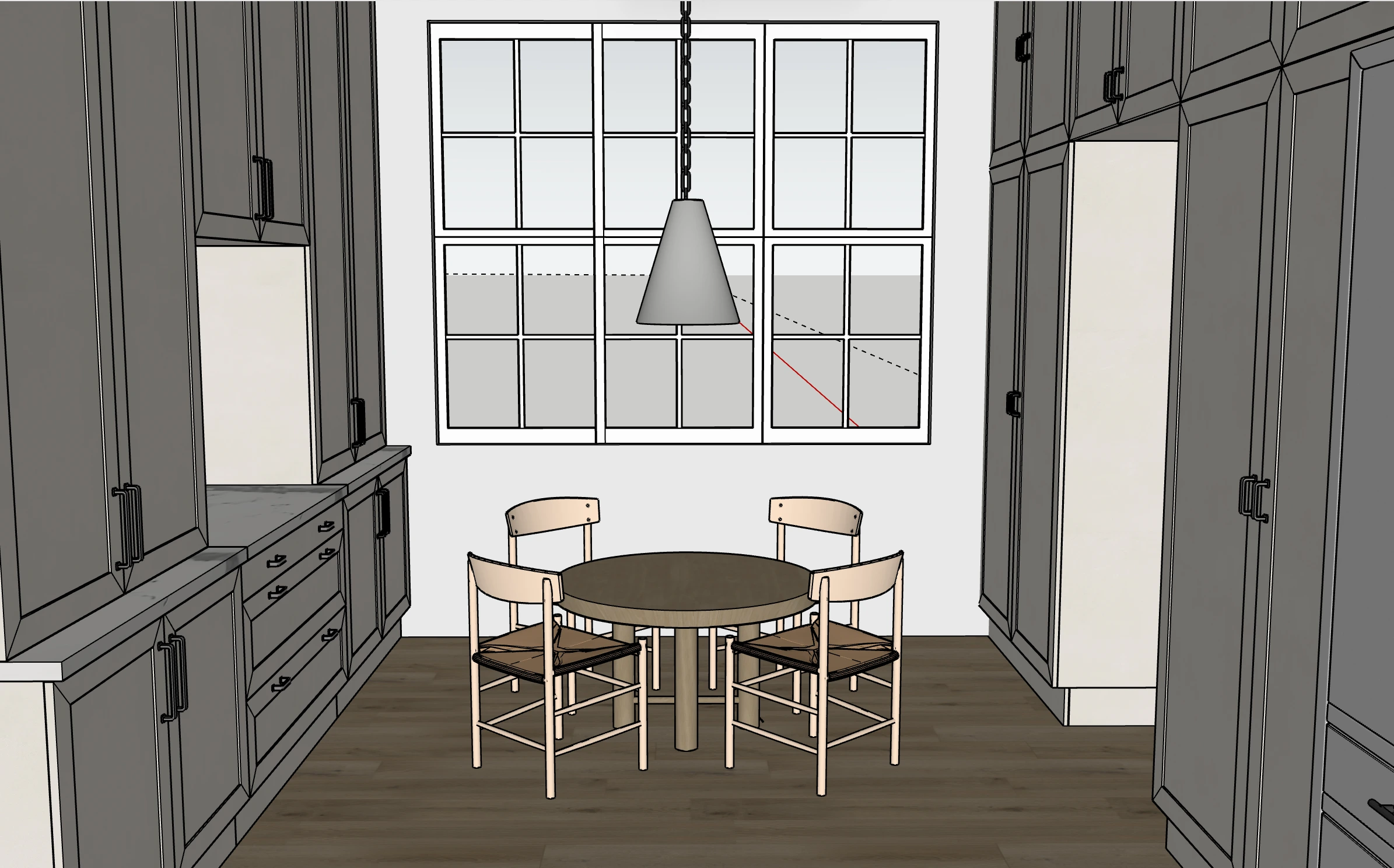 Westward Atelier kitchen remodel, SketchUp model